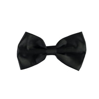 Black Kigili Plain Satin Bow Tie