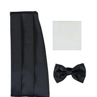 Navy Blue Bow Tie Set
