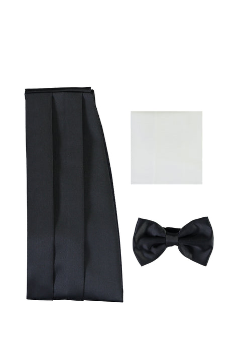 Navy Blue Bow Tie Set