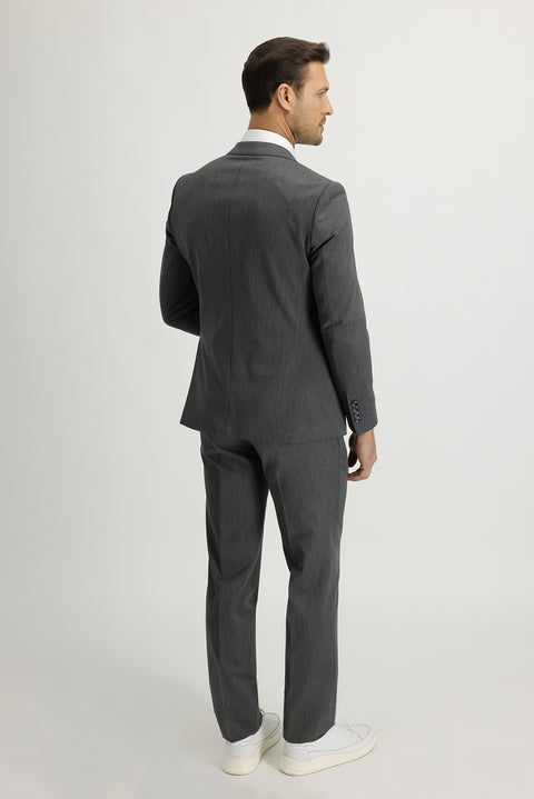 Medium Gray 6 Drop Regular Fit Standard Cut Suit