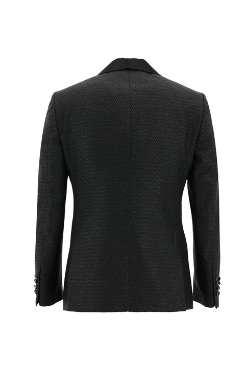 Dark Gray 7 Drop Slim Fit Tuxedo & Groom Suit