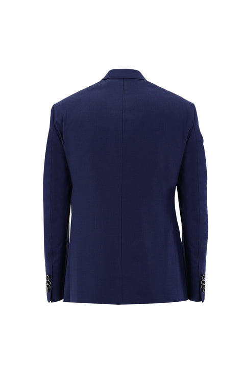 Light Navy Blue 7 Drop Slim Fit Narrow Cut Mono Collar Vest Tuxedo & Groom Suit