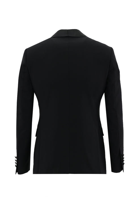 Black 7 Drop Slim Fit Tuxedo & Groom Suit