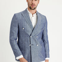 Dark Blue 7 Drop Slim Fit Jacket