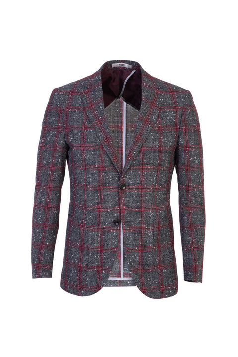 Koyu Bordo 4 Drop Relaxed Fit Rahat Kesim A.K. EKOSE CEKET