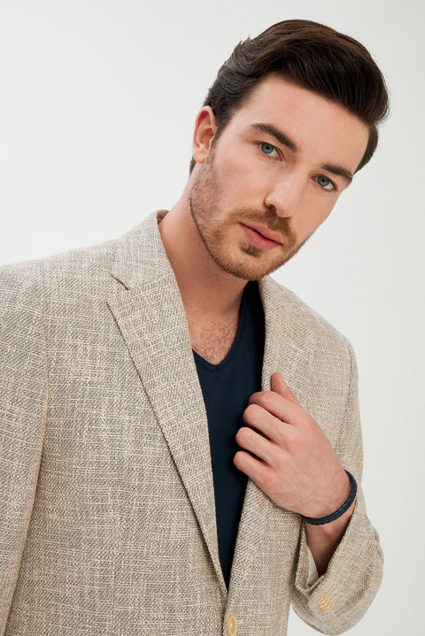 Light Grey 7 Drop Slim Fit Jacket