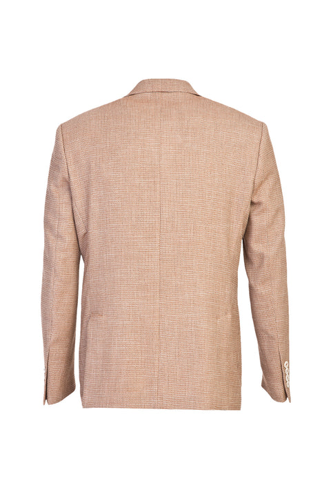 Light Brown 7 Drop Slim Fit Eyelet Jacket