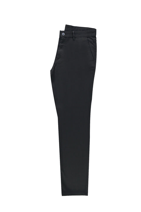 Black Slim Fit Tight Cut SER Canvas / Chino Pants with Lycra