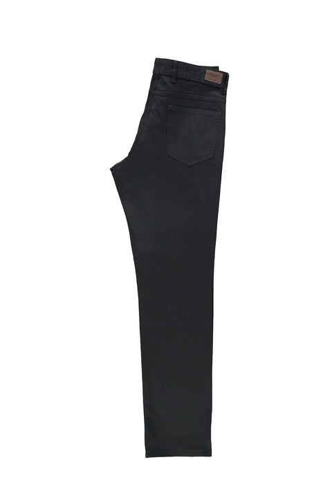Black Slim Fit Tight Cut SER Canvas / Chino Pants with Lycra
