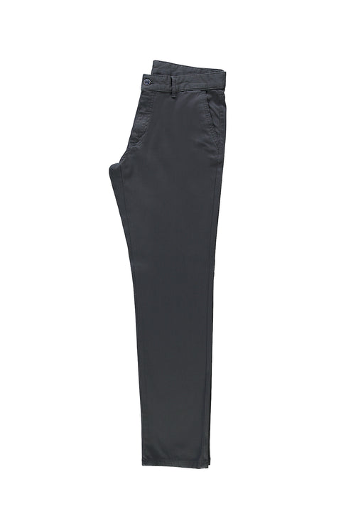 Mid Smoke Slim Fit Narrow Cut SER Canvas / Chino STRETCH Pants