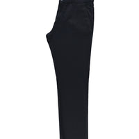Dark Navy Regular Fit Standard Cut Canvas / Chino Pants with Lycra