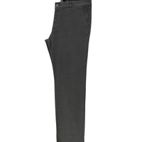 Mid Smoke Regular Fit Standard Cut Lycra Canvas / Chino Trousers