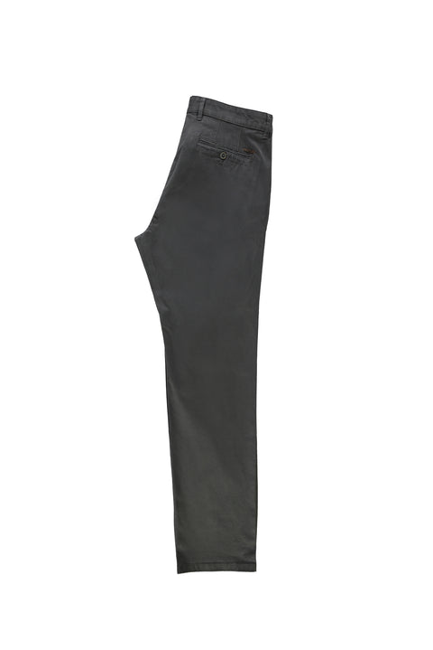 Medium Smoke Slim Fit Stretch Canvas / Chino Pants