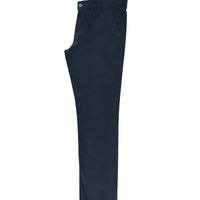 Orta Lacivert Regular Fit Standart Kesim Likralı Kanvas / Chino Pantolon
