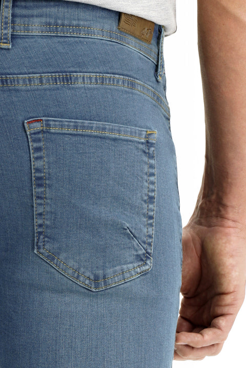 Açık Mavi Regular Fit Standart Kesim Likralı Denim Pantolon
