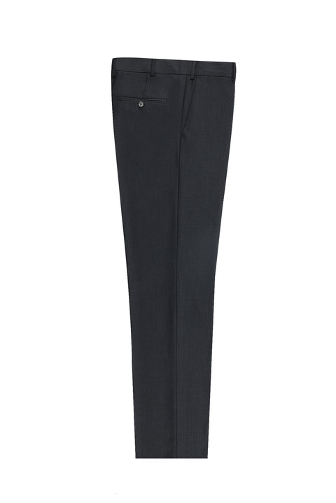 Dark Marengo 7 Drop Slim Fit Classic Fabric Trousers