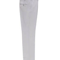 Light Grey 6 Drop Regular Fit Standard Cut Classic Fabric Wool Trousers