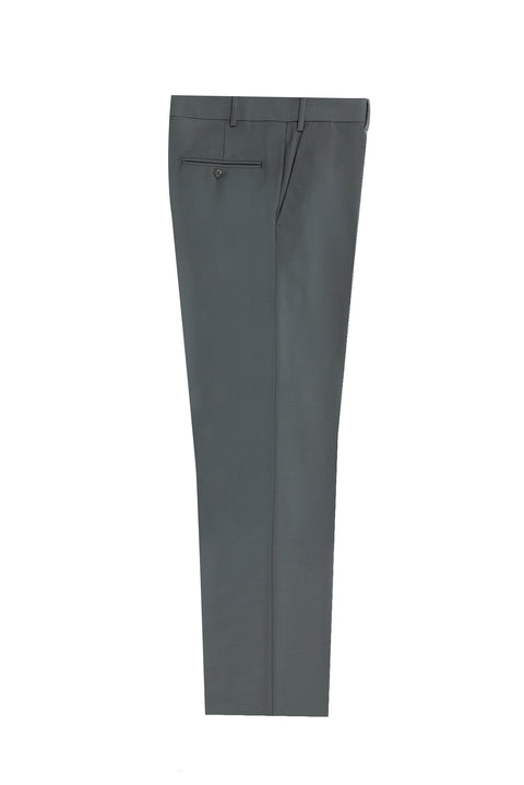 Açık Gri 7 Drop Slim Fit Dar Kesim Klasik Pantolon
