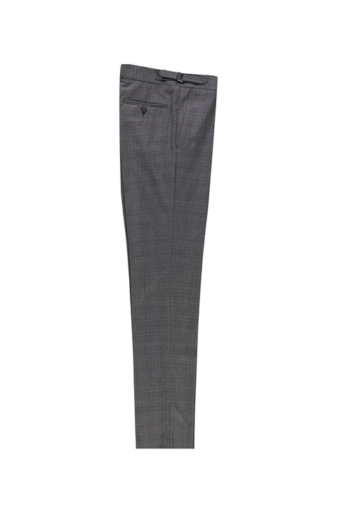 Marengo 7 Drop Slim Fit Dar Kesim Yünlü Tokalı Pileli Klasik Kumaş Pantolon