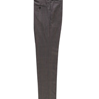 Açık Kahve  7 Drop Slim Fit Dar Kesim Yünlü Tokalı Pileli Klasik Kumaş Pantolon