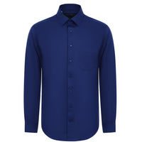Medium Navy Long Sleeve Non-Iron Classic Shirt