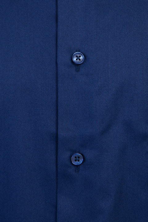 Medium Navy Long Sleeve Non-Iron Classic Shirt