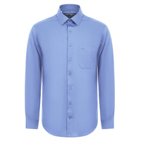 Light Blue Long Sleeve Non-Iron Classic Cotton Shirt