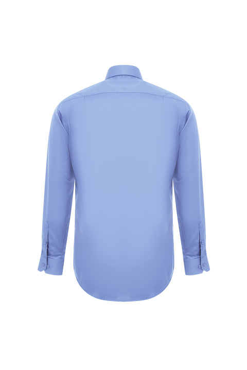Light Blue Long Sleeve Non-Iron Classic Cotton Shirt