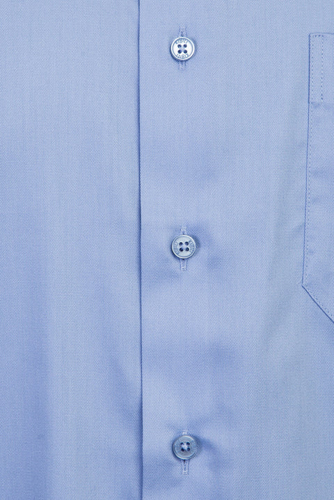 Light Blue Long Sleeve Non-Iron Classic Cotton Shirt