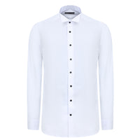 White Wing Collar Classic Cotton Shirt