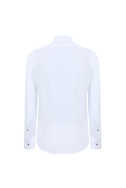 White Wing Collar Classic Cotton Shirt