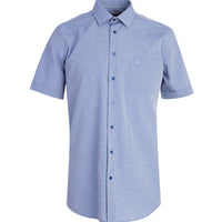 Dark Blue PN Cotton Poly. Patterned Classic Shirt