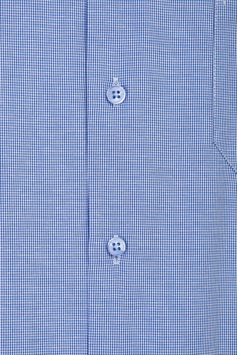 Light Blue Regular Fit Short Sleeve Patterned Shirt