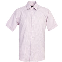 Medium Brown Short Sleeve Regular Fit Patterned Shirt