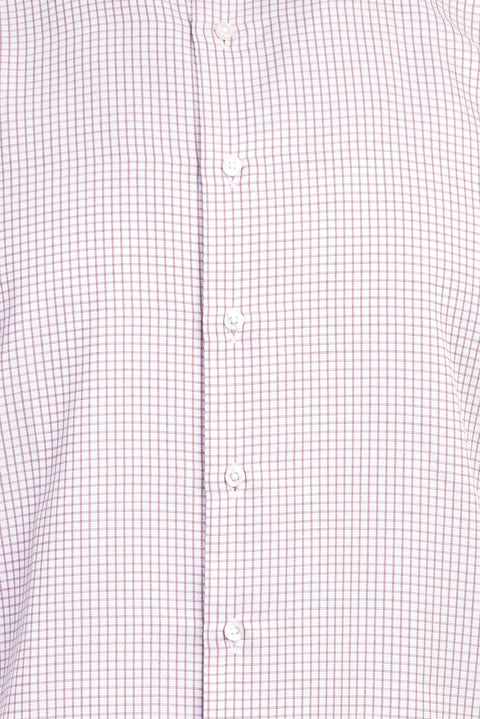 Medium Brown Short Sleeve Regular Fit Patterned Shirt