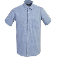 Dark Blue Short Sleeve Regular Fit Patterned Shirt