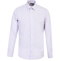 Lilac Long Sleeve Slim Fit Narrow Cut Patterned Shirt