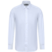 White Long Sleeve Slim Fit Narrow Cut Non-Iron Classic Shirt