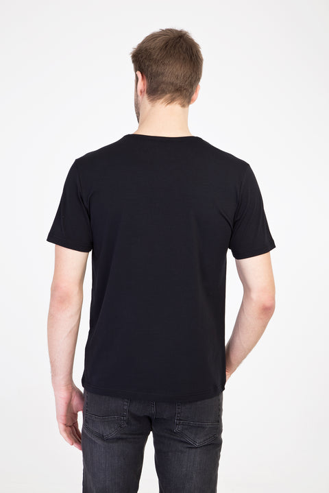 Black Crew Neck Slim Fit T-Shirt