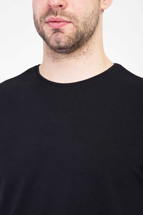Black Crew Neck Slim Fit T-Shirt