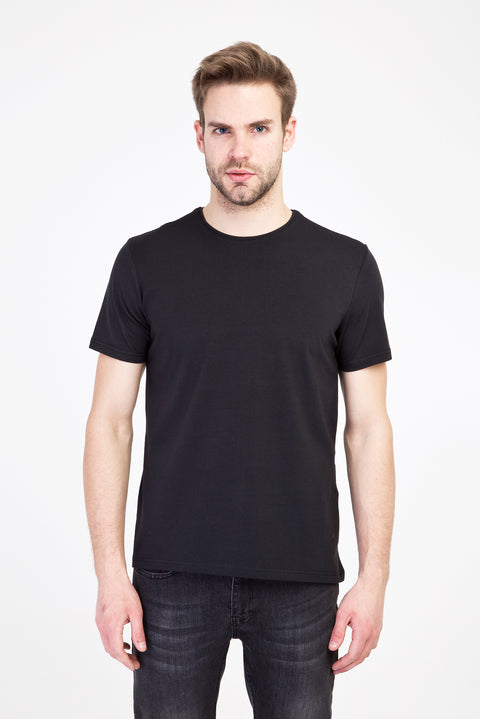 Dark Anthracite Crew Neck Slim Fit T-Shirt