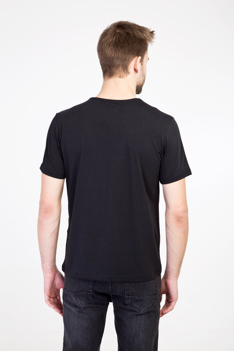 Dark Anthracite Crew Neck Slim Fit T-Shirt