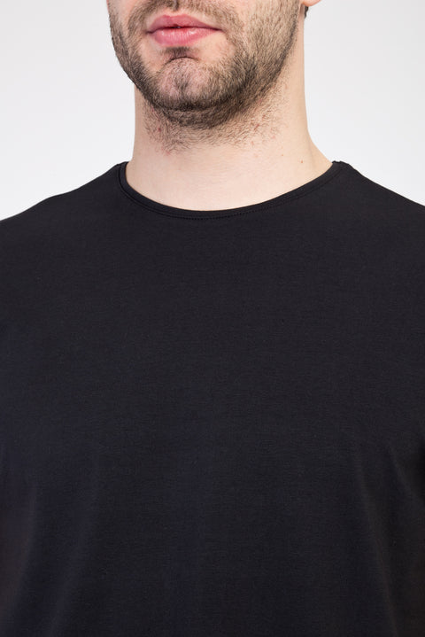 Dark Anthracite Crew Neck Slim Fit T-Shirt