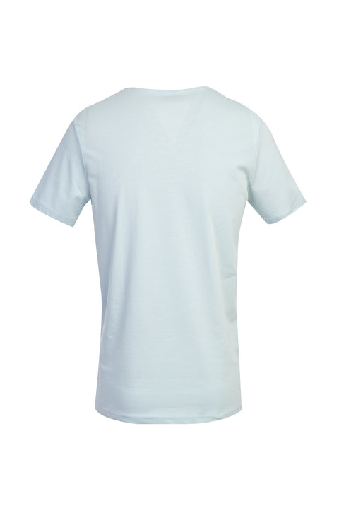 Light Blue V-Neck Slim Fit T-Shirt