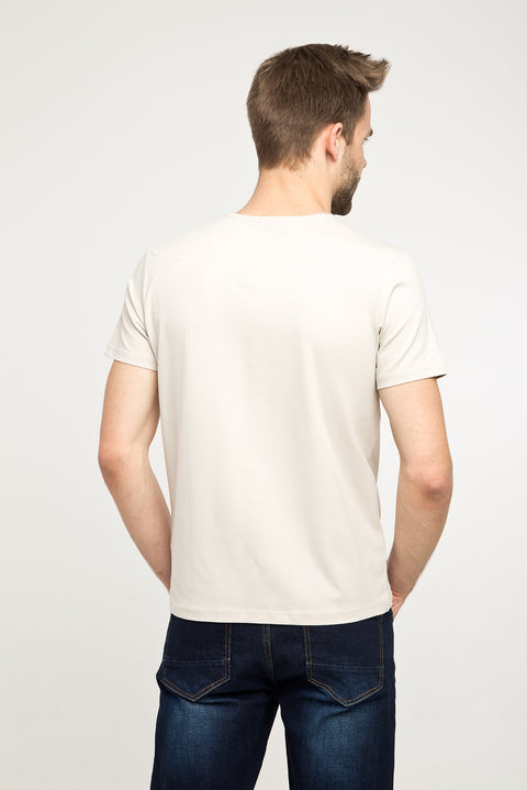 Stone V-Neck Slim Fit Narrow Cut T-Shirt