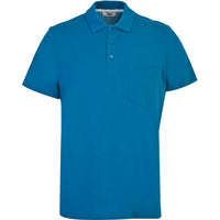 Petrol Green Plain Polo Collar Piqué Pocket T-Shirt