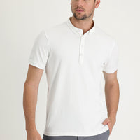 White Half-Italian Collar Supreme T-shirt