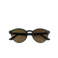 Dark Green UV-Protected Bone-Framed Sunglasses