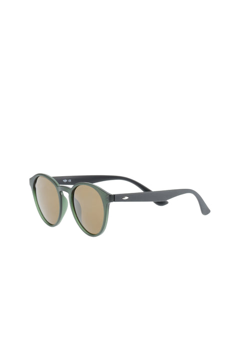Dark Green UV-Protected Bone-Framed Sunglasses