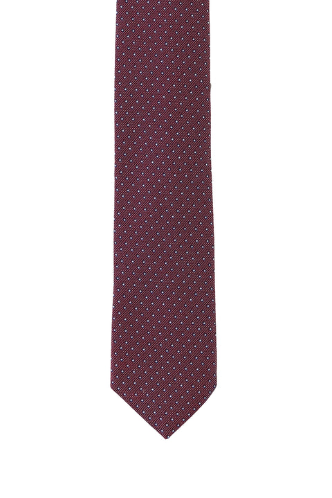 Dark Burgundy Patterned Tie